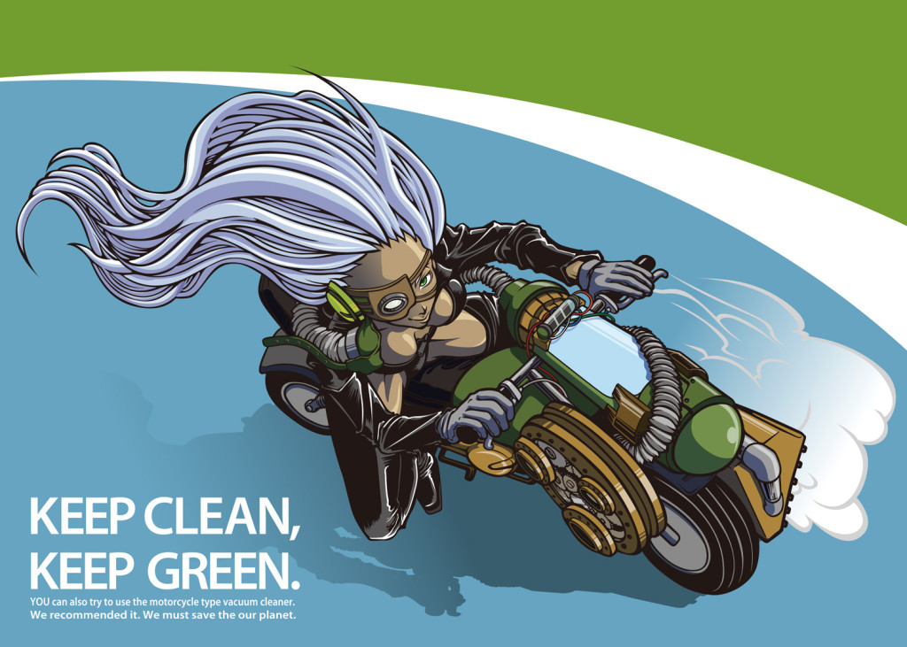 Keep Clean, Keep Green　Illustrator CS4